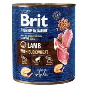 BRIT PREMIUM BY NATURE 800g LAMB&BUCKWHEAT karma mokra dla dorosłych psów