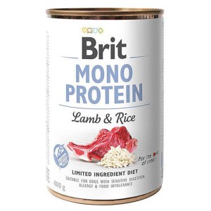 BRIT MONO PROTEIN lamb & rice JAGNIĘCINA karma mokra dla psa 400G