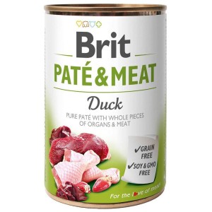 BRIT PPATE & MEAT DUCK 400g karma mokra dla psa z kaczką