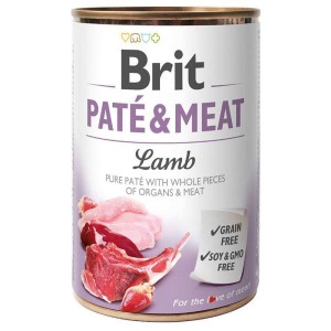 BRIT PATE & MEAT LAMB 400g karma mokra dla psa z jagnięciną