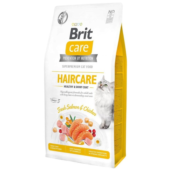 BRIT CARE CAT GRAIN-FREE HAIRCARE 0,4kg karma sucha dla kota