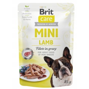 BRIT CARE MINI POUCH LAMB 85g kawałki mięsa w sosie karma mokra dla psa