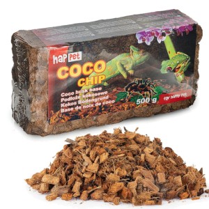 KOKOS CHIPSY PODŁOŻE KOKOSOWE DO TERRARIUM 500g Happet