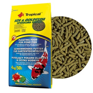 Tropical Koi&Goldfish Spirulina Sticks 50L / 4kg Pokarm dla ryb oczko wodne