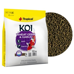 Tropical Koi Wheat Germ&Garlic Pellet S 5L / 1,5kg Pokarm dla ryb oczko wodne