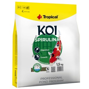 Tropical Koi Spirulina Pellet S 5L / 1,5kg Pokarm dla ryb oczko wodne