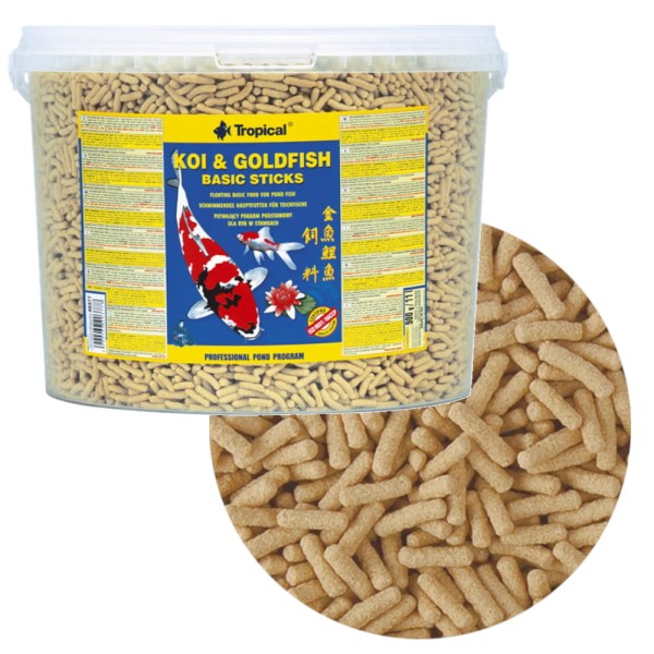 Tropical Koi&Goldfish Basic Sticks 11L / 900g Pokarm dla karpi Koi