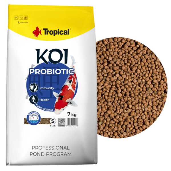 Tropical Koi Probiotic Pellet S 7kg Pokarm probiotyczny dla karpi Koi