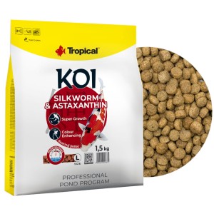 Tropical Koi Silkworm&Astaxanthin L 5L / 1,5kg Pokarm dla karpi Koi