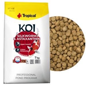 Tropical Koi Silkworm&Astaxanthin L 7kg Pokarm dla karpi Koi