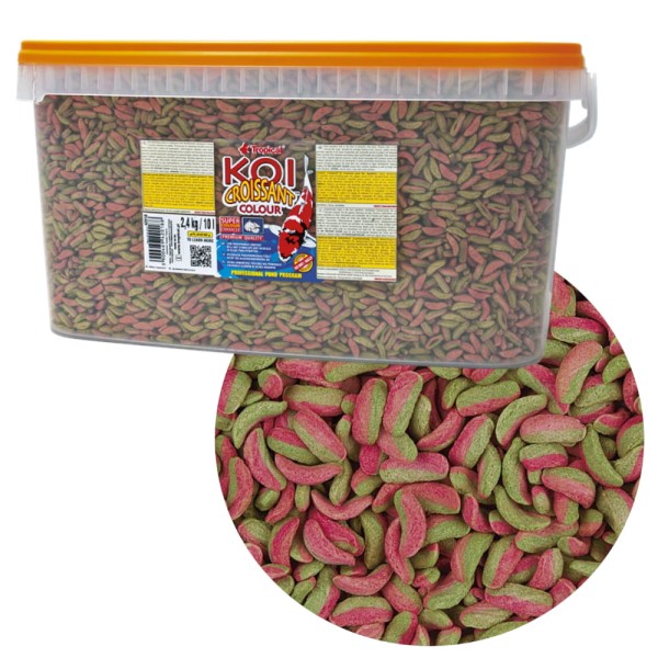 Tropical Koi Croissant Colour 10L / 2,4kg Pokarm dla ryb KOI i Karasi z czosnkiem