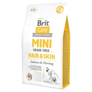 BRIT CARE MINI GF HAIR&SKIN 2kg karma dla małych psów na sierść i skórę