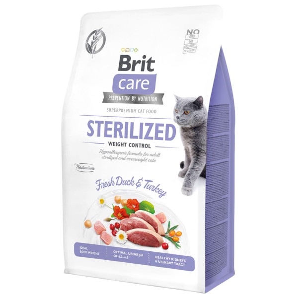 BRIT CARE CAT GRAIN-FREE STERILIZED WEIGHT 2kg sucha karma dla kota sterylizowanego