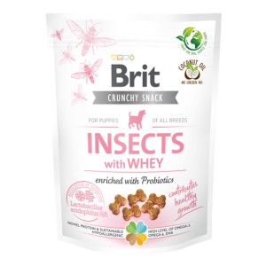 BRIT CARE DOG CRUNCHY CRACKER PUPPY INSECT 200g przysmak dla psa szczeniąt