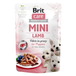 BRIT CARE MINI POUCH PUPPY LAMB 85g karma mokra dla szczeniąt
