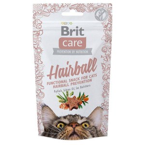 BRIT CARE CAT SNACK HAIRBALL 50g przysmak dla kota na kule włosowe