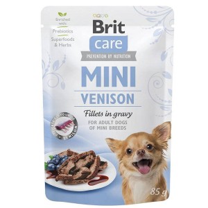 BRIT CARE MINI POUCH VENISON 85g karma mokra dla psa