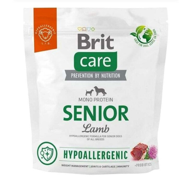 BRIT CARE DOG HYPOALLERGENIC SENIOR LAMB 1kg  sucha karma dla psa