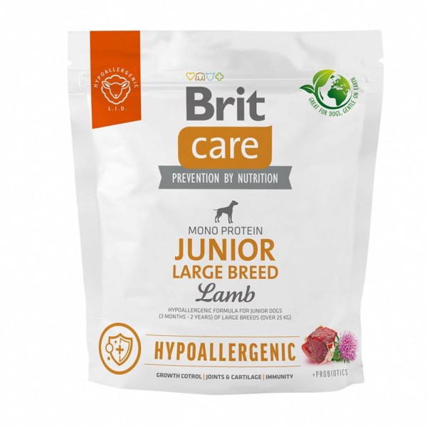 BRIT CARE DOG HYPOALLERGENIC JUNIOR LB LAMB 1kg sucha karma dla psa