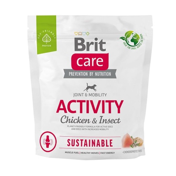 BRIT CARE DOG SUSTAINABLE ACTIVITY CHICKEN INSECT 1kg sucha karma dla psa