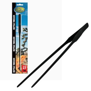 Pęseta prosta do terrarium 27cm CZARNA