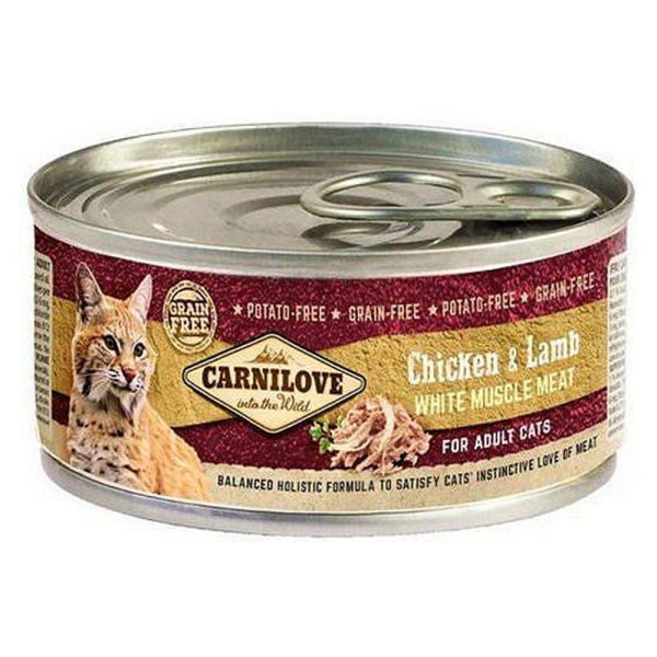 CARNILOVE CAT 100g WMM PUSZKA ADULT CHICKEN&LAMB mokra karma dla kota