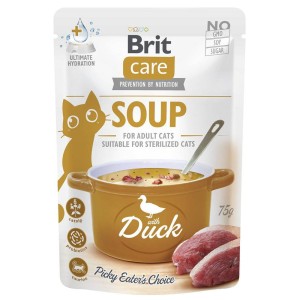 BRIT CARE CAT SOUP WITH DUCK 75g zupka dla kota mokra karma