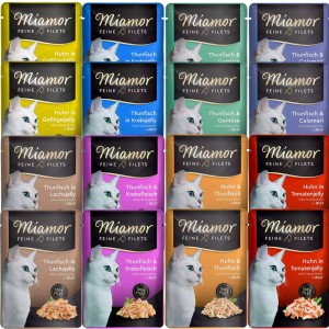 MIAMOR ZESTAW 16x100g saszetka feline filets mokra karma dla kota