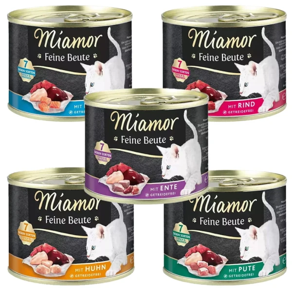 MIAMOR ZESTAW 5x185g puszka feine buete mokra karma dla kota 