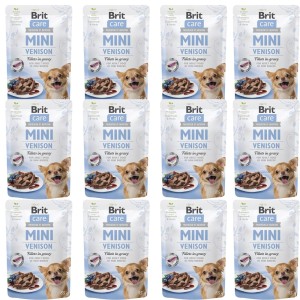 BRIT CARE MINI POUCH VENISON ZESTAW 12x85g karma mokra dla psa