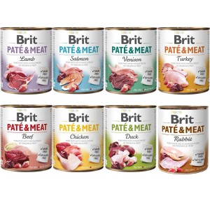 BRIT PATE & MEAT PAKIET 8x800g MIX mokra karma dla psa