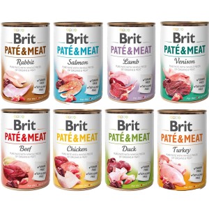 BRIT PATE & MEAT PAKIET MIX PAKIET 8x400g mokra karma dla psa