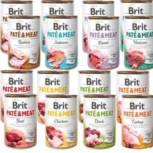 BRIT PATE & MEAT PAKIET MIX PAKIET 16x400g mokra karma dla psa