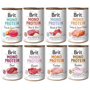 BRIT MONO PROTEIN MIX PAKIET 8x400g mokra karma dla psa