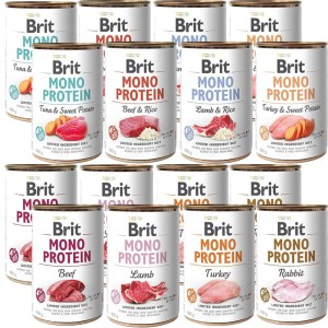 BRIT MONO PROTEIN MIX PAKIET 16x400g mokra karma dla psa