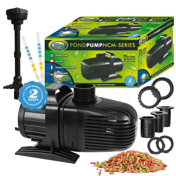 Pompa do Oczka Wodnego ECO 75W NCM-10000 l/h Aqua Nova + FONTANNA + GRATISY