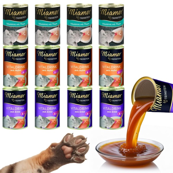 Napój dla kota Miamor Vitaldrink mix smaków 12x135ml