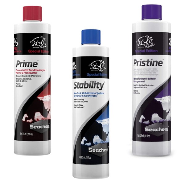 Zestaw Seachem Stability Pristine Prime do akwarium 3x325ml