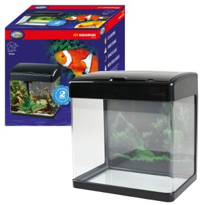 Aqua nova akwarium zestaw led nt-32 czarny wyposażenie