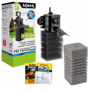 AQUAEL Pat Mini  filtr wewnętrzny 450l/h + gąbka szara gęsta