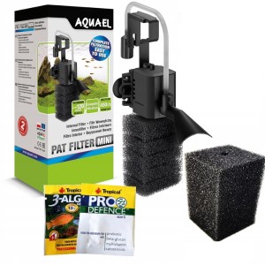 AQUAEL PAT MINI FILTR WEWNĘTRZNY 450L/H + gąbka czarna