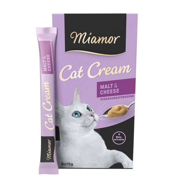 Pasta odkłaczająca ser 6x15g miamor cat malt cream