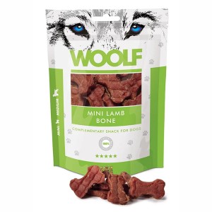 WOOLF N MINI LAMB BONE Kostki z JAGNIĘCINY 100g Miekki Przysmak treningowy dla psa