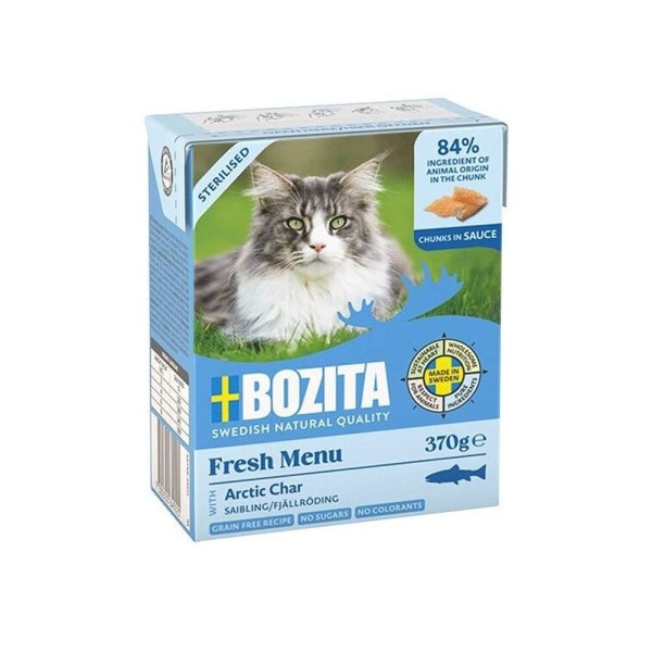 BOZITA Sterylised dla kota pstrąg górski w sosie kartonik 370g