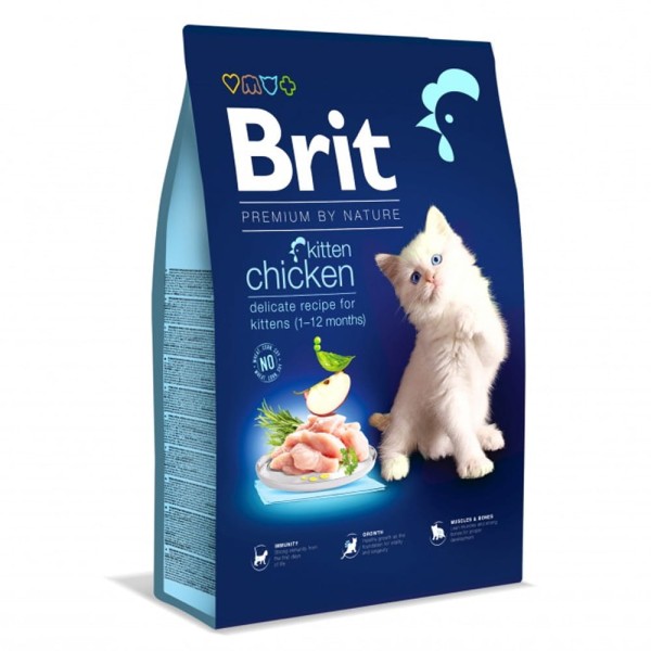 BRIT CAT DRY PREMIUM KITTEN CHICKEN 1,5kg sucha karma dla kota