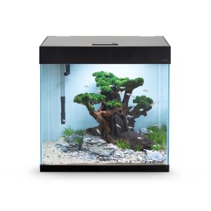 Aquael Opti Set 60x40x60 CZARNE akwarium 130l z oświetleniem Day&Night 2x10W