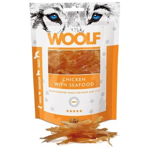 WOOLF Chicken With Seafood 100g przysmak dla psa z kurczak