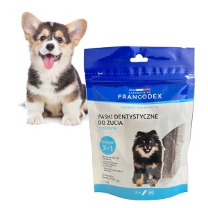 Francodex paski dentystyczne XS 15szt usuwające kamień dla małych psów <5kg