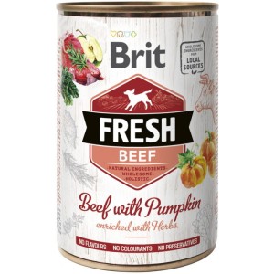 BRIT FRESH Beef & Pumpkin - Wołowina z dynią 400g mokra karma dla psa