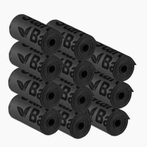 Kompostowalne worki na psie odchody 165szt czarne